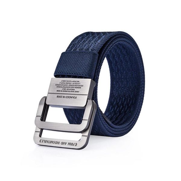

men sports belts canvas weave belt outdoor tactical smooth alloy buckle canvas straps waistband eig88, Black;brown