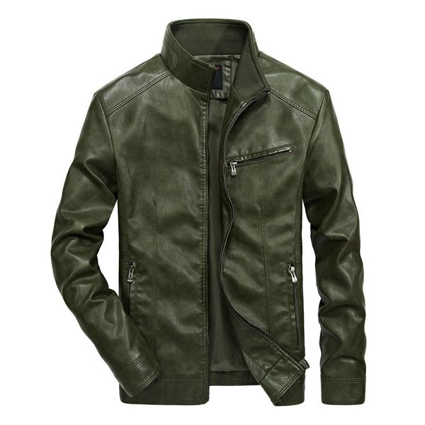 

2021 new masculino do plutnio ajuste mais tamanho primavera e outono fino jaqueta de motocicleta masculina h5la, Black