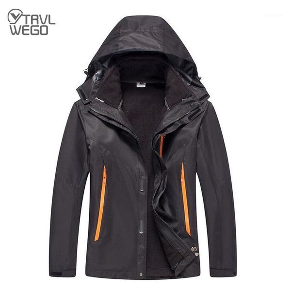 

skiing jackets trvlwego jacket high-quality men coat+lining 3 in 1 keep warm outdoor camping hiking waterproof winter snow1