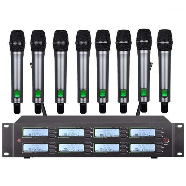 

microphones professional uhf wireless microphone series 8-channel handheld for family ktv karaoke stage performance1