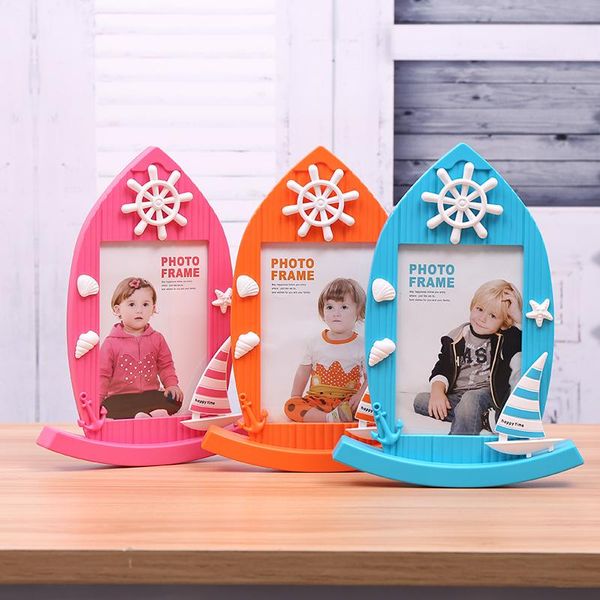 

colorful sailboat shape p frame for baby 7 inch plastic picture frame on table home decoration quality frames for pictures