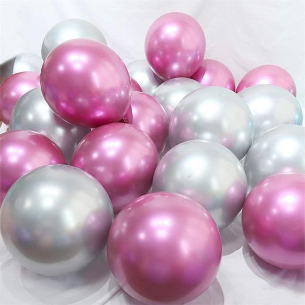 

10pcs 12inch new metallic latex balloons thick pearly metal chrome alloy colors pgraph wedding party decoration balloons wmtvra