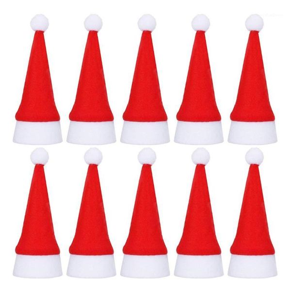 

20 pack mini santa christmas mats for dining table cutlery holder1