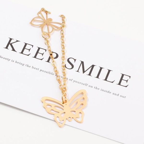 

butterflies necklaces choker for women boho butterfly pendant vintage insect gift woman chain necklace colier femme jewelry1, Golden;silver