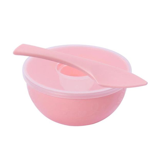 

eyebrow tools & stencils 3 in 1 facial mask bowl stick cover set diy makeup (pink)