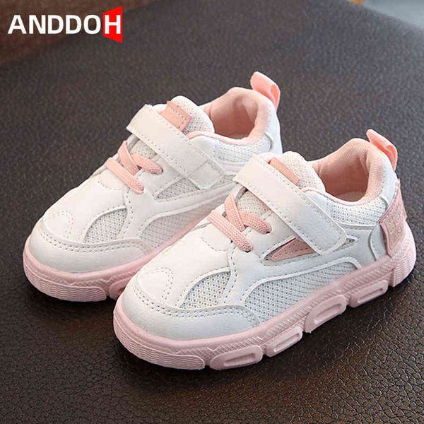 Größe 21-30 Kinder Casual Atmungsaktive Mesh-Turnschuhe für Mädchen Jungen Kinder Rutschfeste Kleinkindschuhe Baby Sportschuhe buty dla dzieci G220308