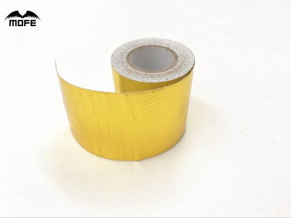 

other interior accessories mofe a gold thermal tape air intake heat insulation shield wrap reflective barrier self adhesive engine 2 inch1