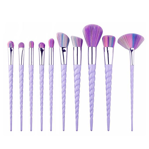 

makeup brushes 10 pack professional foundation eyeshadow loose powder fan brush tool
