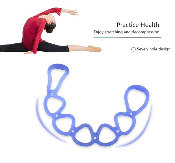 

new seven-hole pulling rope multifunctional muscle strength training rope yoga body fitness stretching elastic strength training