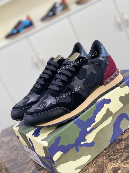 

2022 men casual shoes designer red bottom studded spikes fashion insider sneakers black red white leather low-shoes