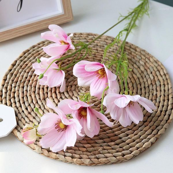 

decorative flowers & wreaths 7 heads gesang flower branch silk artificial home wedding decoration flores artificiales fleur1