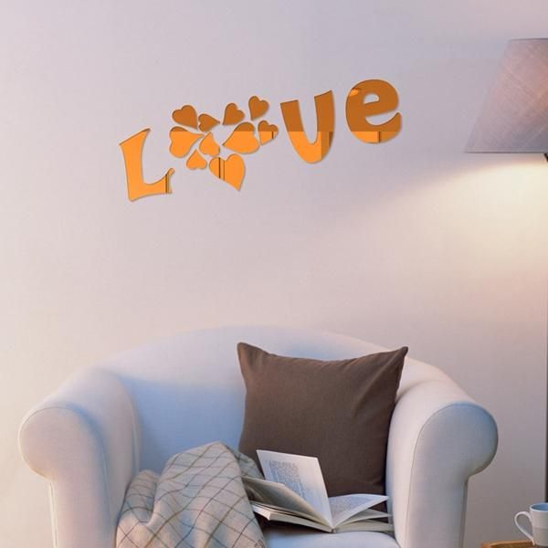 

новый дизайн любви наклейки стены для спальни декор наклейки наклейки декор комнаты стикер сладкий дом