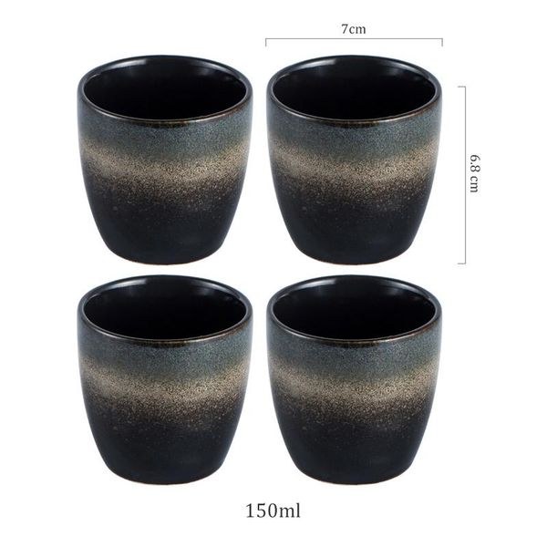 

4 штук китайский керамический кубок чайный сервиз кунг-фу чайная фарфоровая чайный сервиз теплый ручной кубок ручная роспись в японском стил