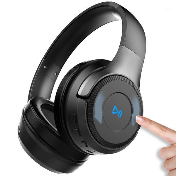 

zealot b26 wireless headphone bluetooth headset over ear aux tf card play volume touch control1