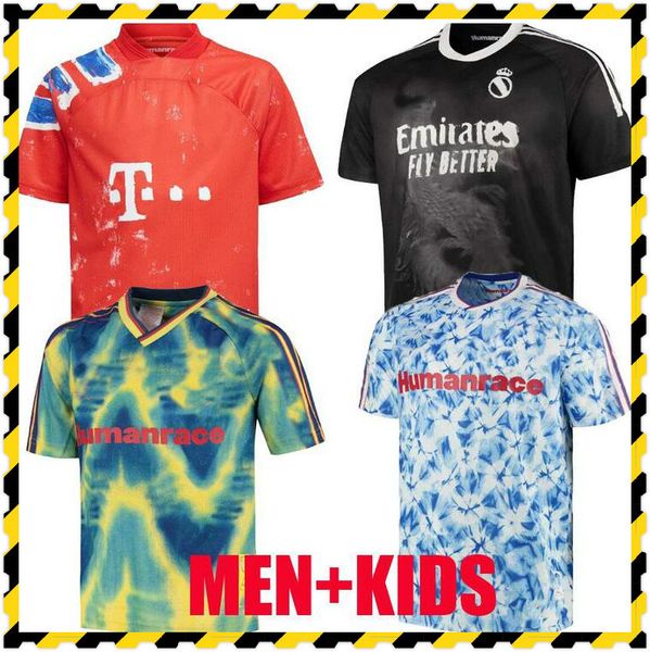 

20 21 арсен манчестер cavani united utd x pharrell williams humanrace real madrid футбол для футболки special 2020 мужчин детские рубашки, Black