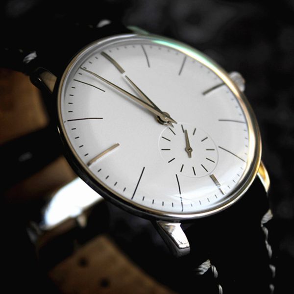 

mens fashion mechanical watch men st1700 hand wind movement dress wristwatches mens simple stainless steel designer watches 201113, Slivery;brown