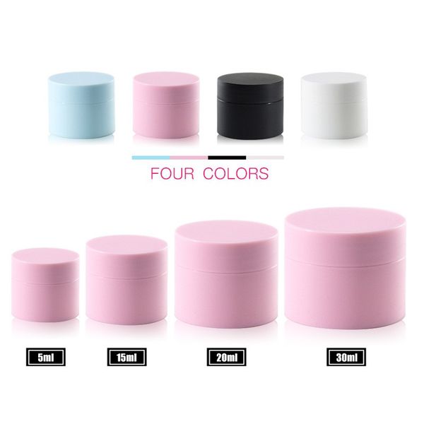 

double deck cream separate bottle frosting plastic jars empty woman cosmetic mask travel storage containers cylindrical 0 95ll f2