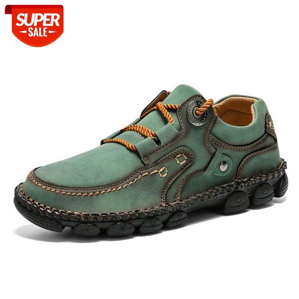 

new comfortable men casual shoes loafers men shoes quality split leather men's flats moccasins size 38-48 #er9l