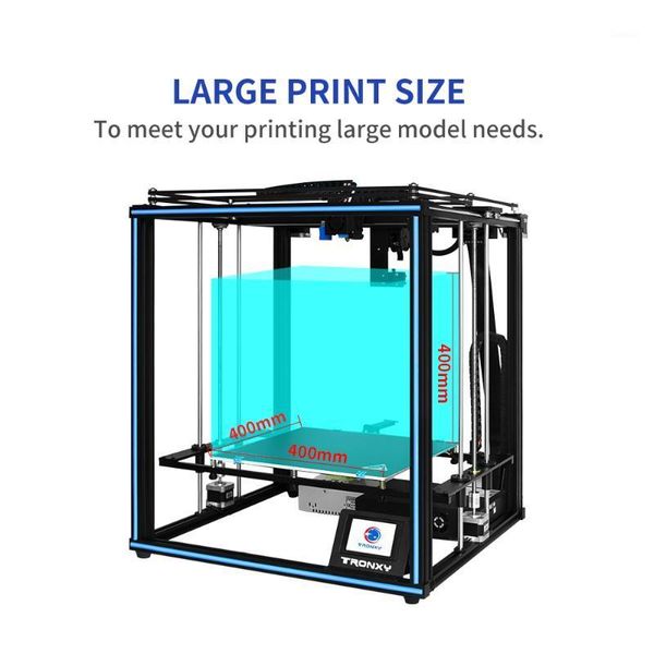 

printers tronxy x5sa-400 pro 3d printer large print size 400*400*400mm osg double axis external guide rail titan extruder deskdiy1