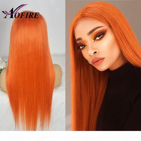 

straight lace front wig orange colored wigs brazilian remy 13x4 lace front human hair wigs for black women transparent, Black;brown