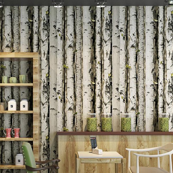 

wallpapers 3d birch tree pvc wallpaper living room bedroom tv sofa background wall paper