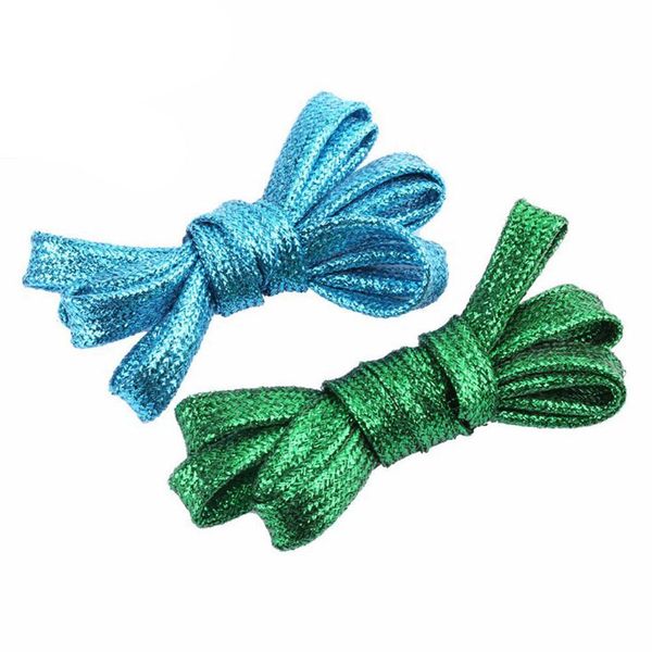 

1 пара красочных шнурков кроссовки металлический блеск блестящий унисекс золотой шнурок серебро плоские шнурки для обуви бегущий шнурок для, White;pink