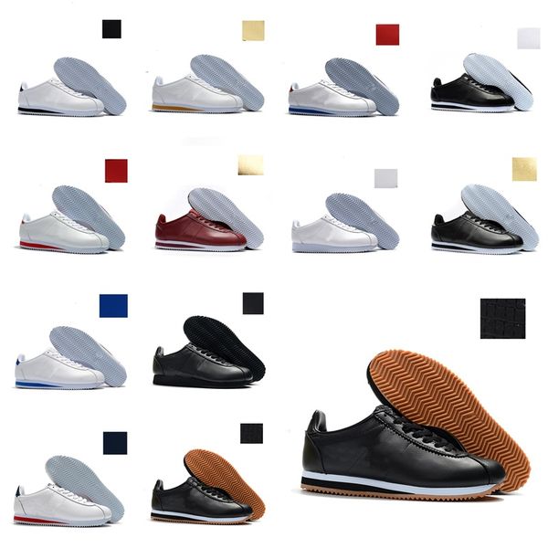 

classic cortez casual pink black red white blue lightweight run chaussures cortez leather sneakers 36-44