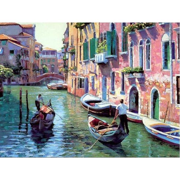 

paintings painting by numbers diy drop 40x50 60x75cm venice watertown boat still life canvas wedding decoration art picture gift