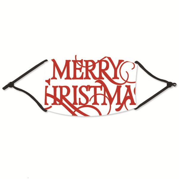 

arrival 2020 christmas masks elk digital printing new dust-proof washing fashion ice silk mask for adults children