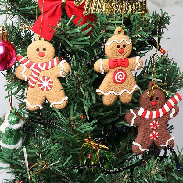 

12pcs/set gingerbread man christmas tree hanging pendant xmas tree decor ornament