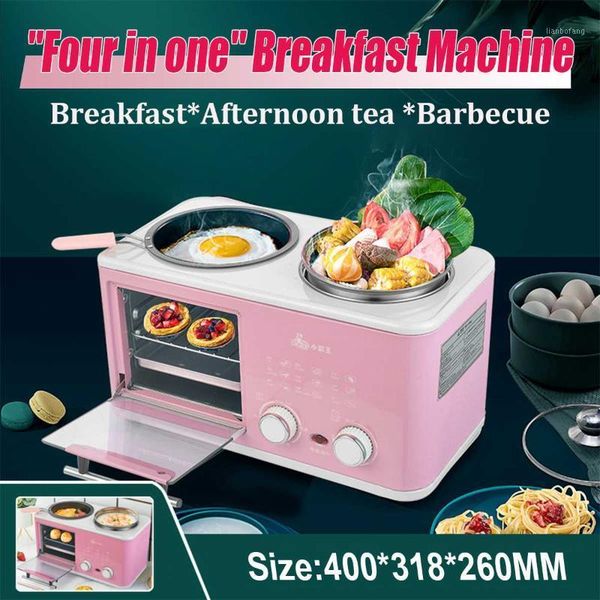 

220v 3 in 1 mini electric multifunctional breakfast machine toaster baking sandwich omelette fry pan pot boiler steamer1