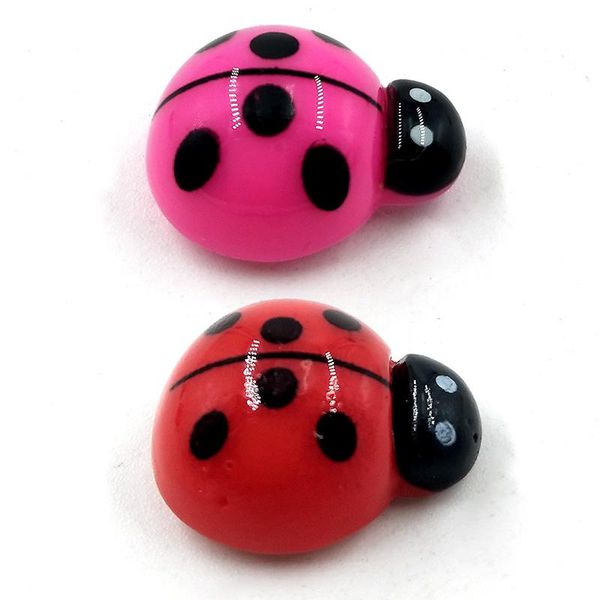 

6pcs colorful ladybugs fridge magnets 3d resin craft whiteboard refrigerator kid message post home diy decoration accessories wmtqct