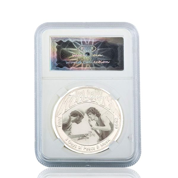 

rh re позолоченные монеты woodstock rock festiva 1969 карнавальные музыкальные подарки памятные монеты коллекционирования для творческого по