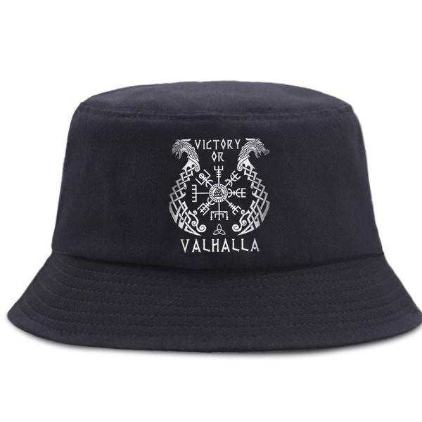 

wide brim hats vikings victory of valhalla fisherman hat cotton panama caps outdoor sunscreen beach sun cap foldable street bucket, Blue;gray
