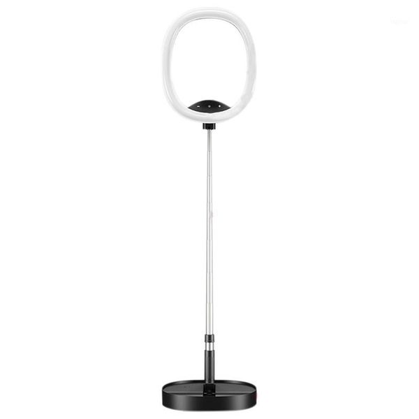 

flash heads ring light foldable led selfie dimmable lamp for tik tok youtube live makeup (built-in 7200 mah battery)1