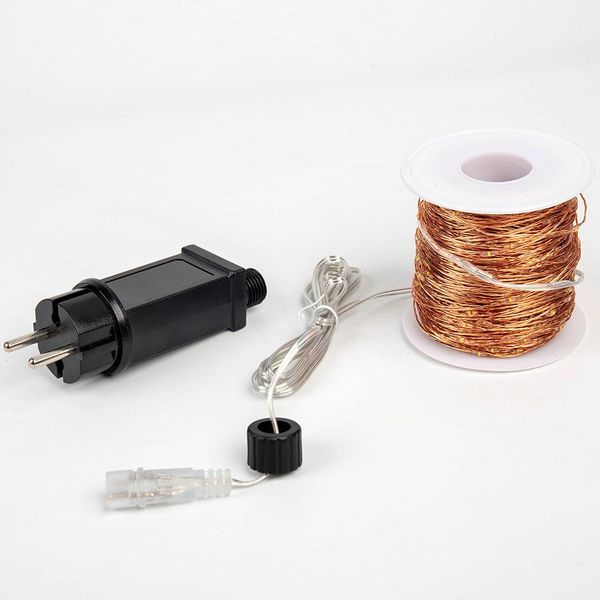 

100m 1000leds медные провода fairy гирлянд wateproof plug in адаптер для открытый рождественский вечер отдыха свадебные украшения кпт jllrwh