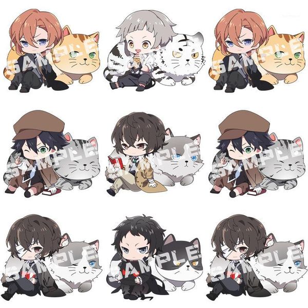 

dazai osamu keychain acrylic man key chain women key holder cute couple keyring anime ring wedding llaveros bungo stray dogs1, Silver