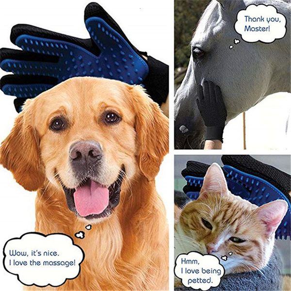 

comb dog brush pet cats grooming glove silicone deshedding hair gloves dogs bath cleaning supplies animal combs by prost