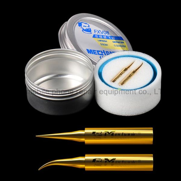 

professional hand tool sets mechanic fxv08 0.008mm fine flying line set collocation pure copper welding head for bga chips motherboard repai
