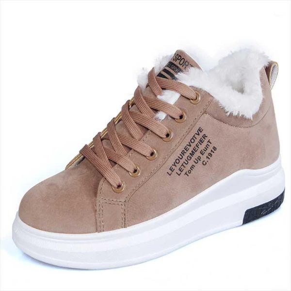 

boots 2021 style cotton female winter fashion plus velvet shoes thick-soled warm snow women's anlkle boots1, Black