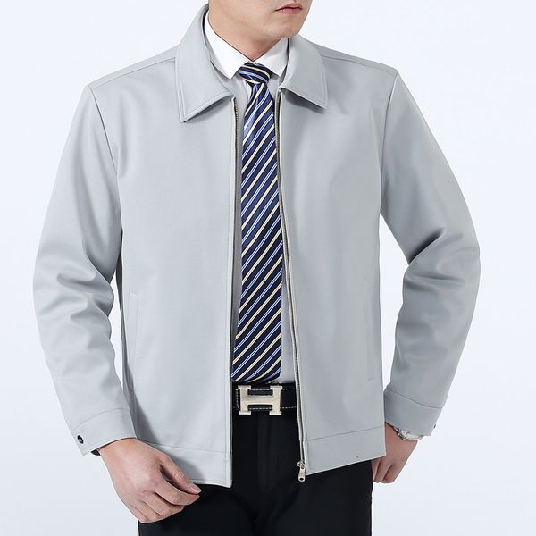 

middle aged man's father coat spring and autumn new men's jacket, Black;brown