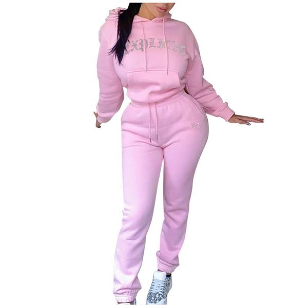 plus size love pink jogging suit