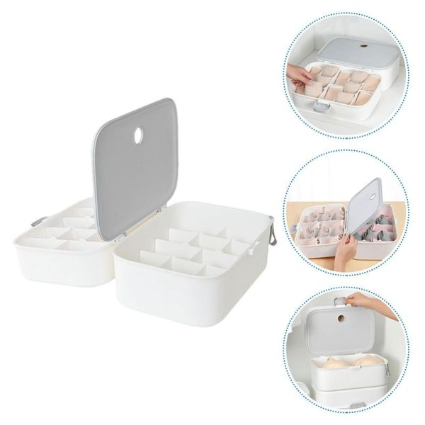 

1pc compartment underwear storage box storage box practical underpants