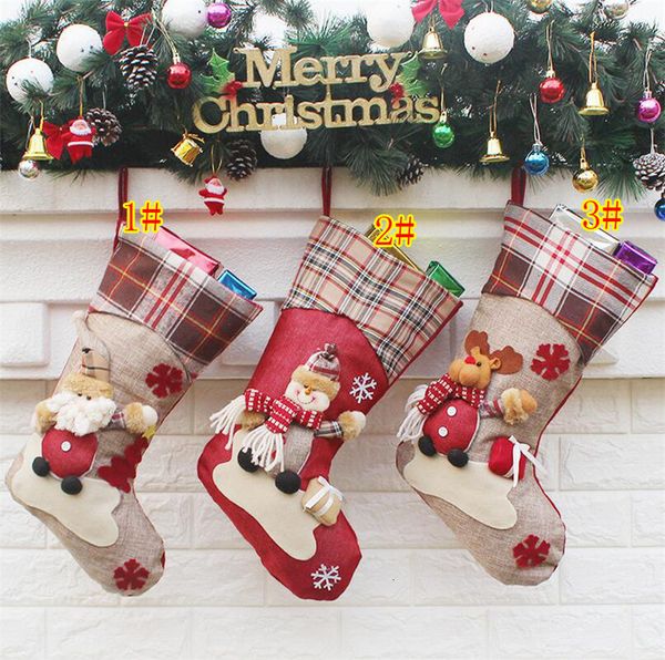 

factoryv4b1ornament styles 3 decor new arrival party factoryawsfstockings decorations santa christmas stocking candy socks bags xma