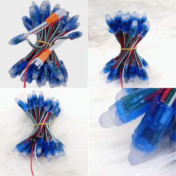 

led full color lamp string blue shell advertising signs perforated lamps luminescent words pixel lights new arrival 0 45lh l1