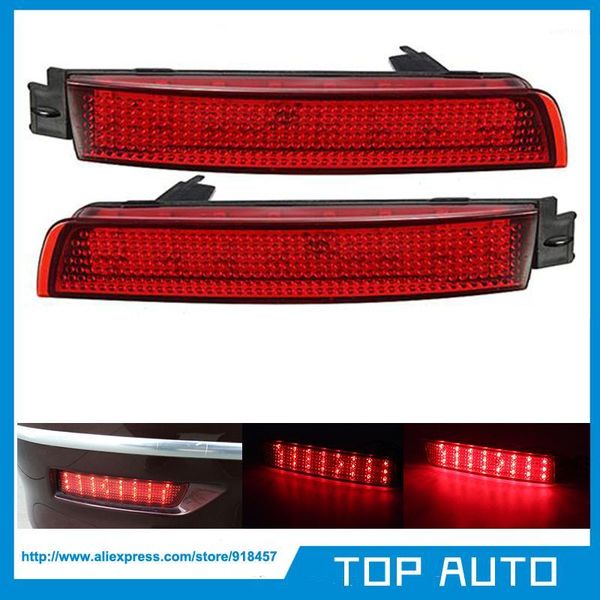 

px007-1 red lens led bumper reflectors for juke infiniti fx35 add lamp tail brake lights1