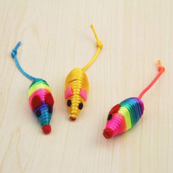 

rope colored mouse hone new claws anti scratch toys funny cat stick pet supplies