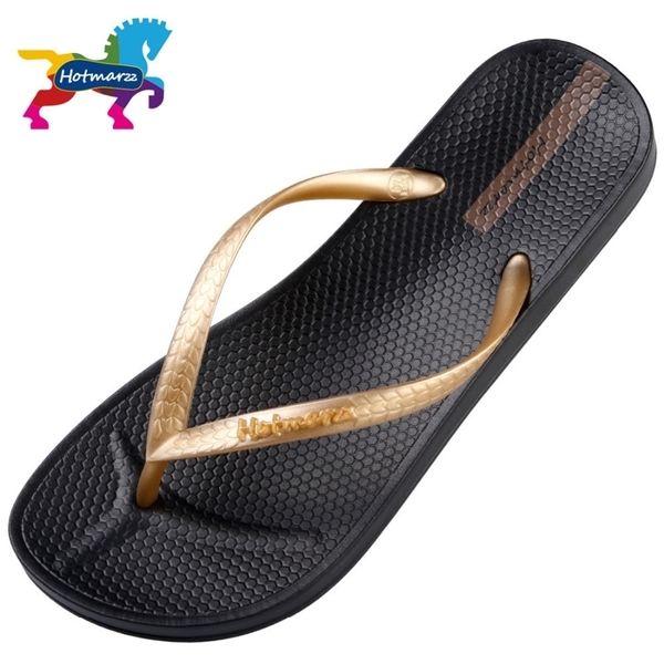 

arzz brand designer sandals flip flops women casual flat slippers solid color fashion beach slides women hm0738 y200423, Black