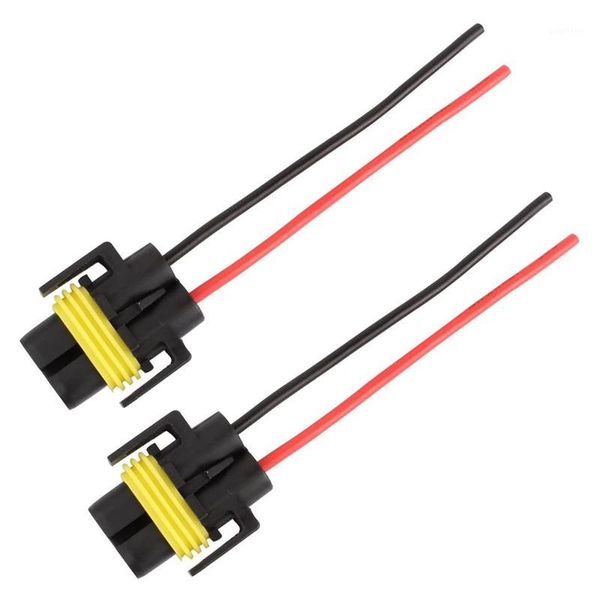 

2 pcs h11 h8 headlight sockets adapter for led fog light bulbs1