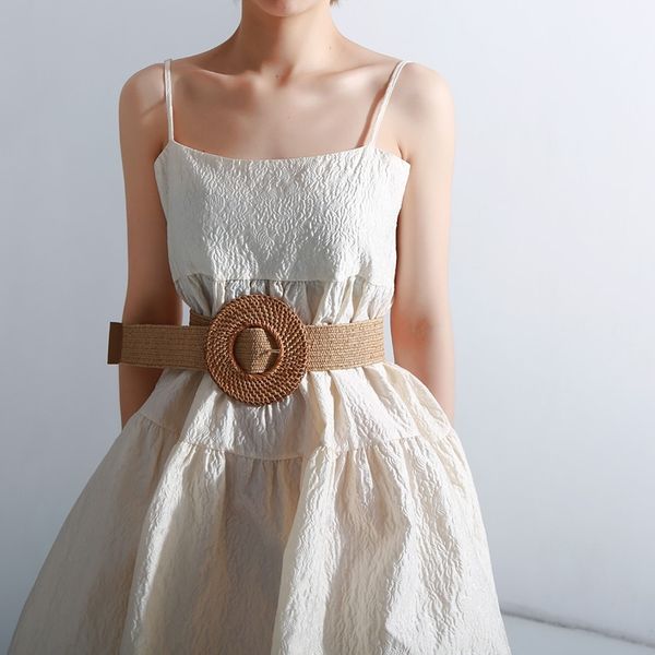 

twotwinstyle elastic waist belt female striped belts for women vintage dresses accessories fashion new tide summer 201120, Black;brown